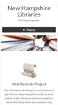 Mobile Screenshot of nhlibraries.org